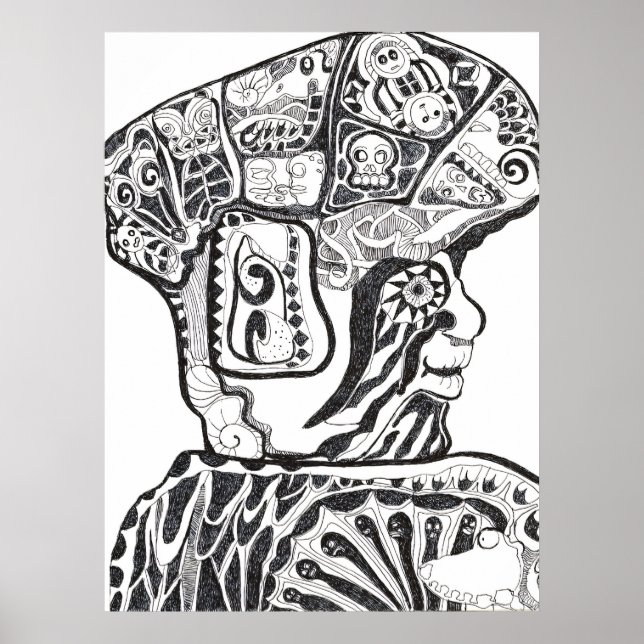 Olmec-Krieger Poster (Vorne)