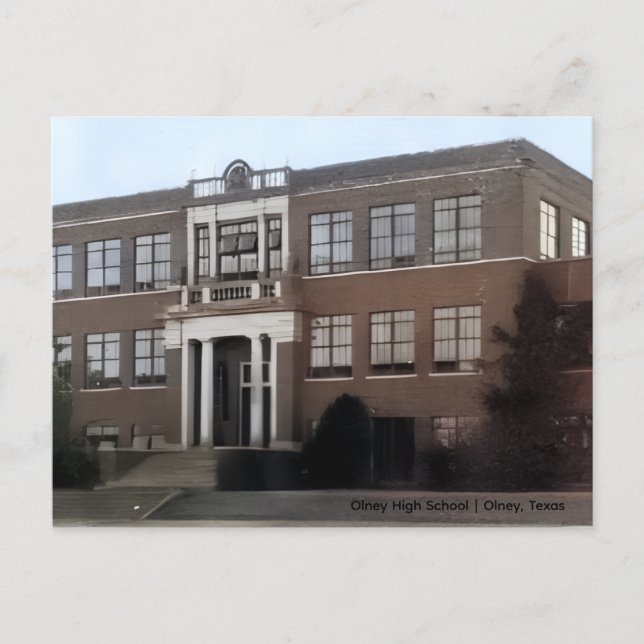Olney High School  Postkarte (Vorderseite)