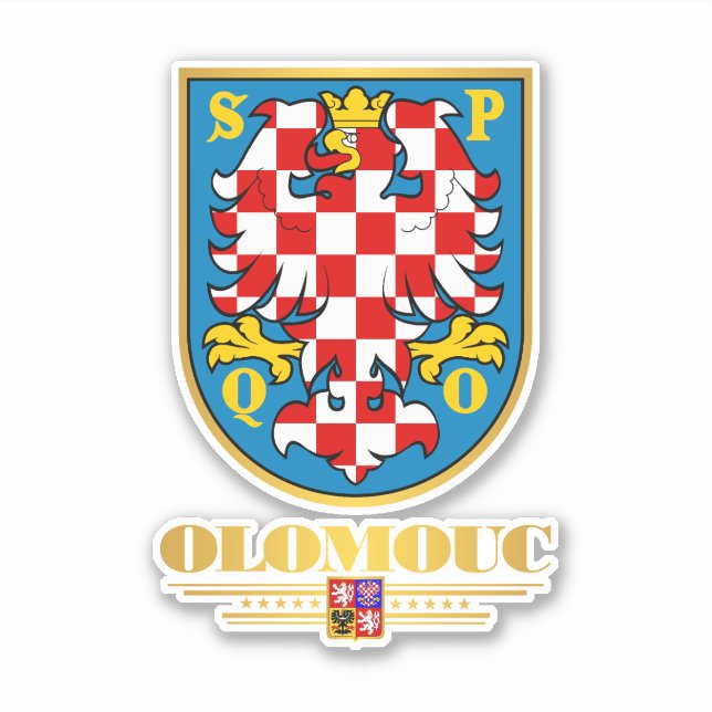 Olomouc Aufkleber (Vorderseite)
