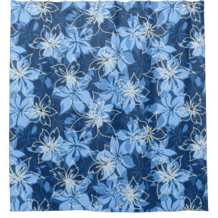 Olowalu Hibiscus Hawaiian Camo Duschvorhang