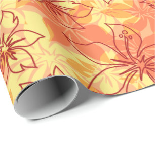 Olowalu Hibiscus Hawaiian Camo Geschenkpapier