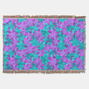 Olowalu Hibiscus Hawaiian Camo Wurfdecken Decke