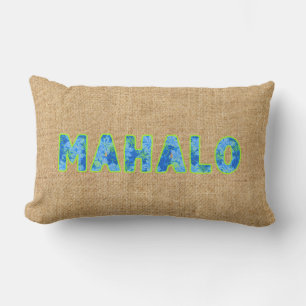 Olowalu Hibiskus Blue Hawaiian Camouflage Mahalo W Kissen Für Draußen