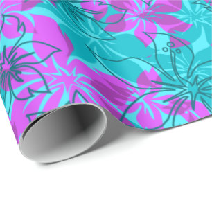 Olowalu Hibiskus Hawaiian Camo Geschenkpapier