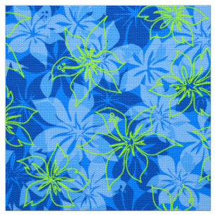 Olowalu Hibiskus-hawaiischer Camouflage-Aloha Stoff