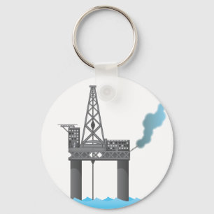 Ölplattform Schlüsselanhänger