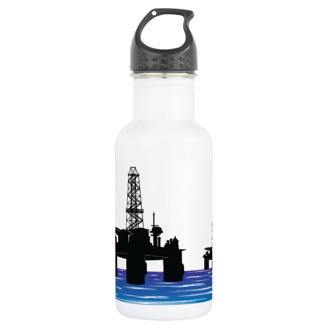 Ölplattform-Wasser-Flasche Trinkflasche (Vorderseite)