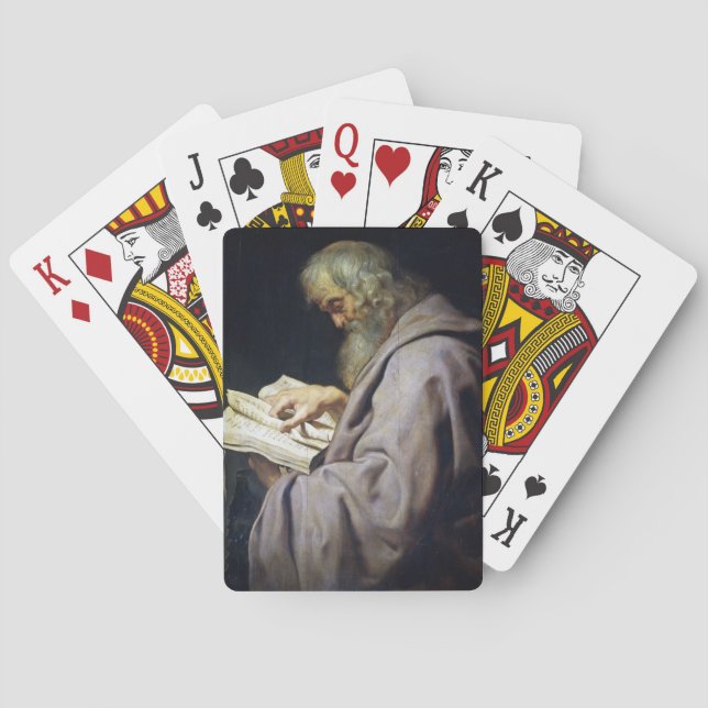 Ölporträt Heilig-Simons Peter Paul Rubens Spielkarten (Rückseite)