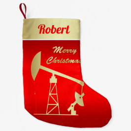 Ölpumpen Jack Frohe Weihnachtsrot Kleiner Weihnachtsstrumpf