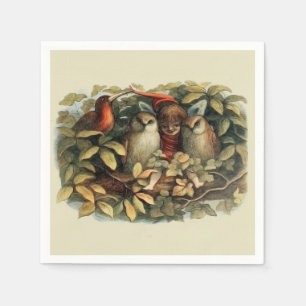 Öls und Elf Fairies - Illustration zur Natur Serviette