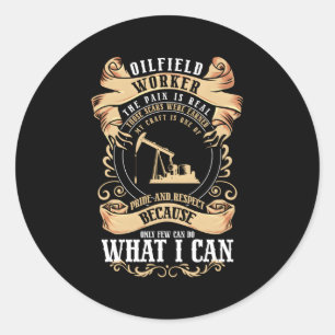 Ölschiefer Roghneck Runder Aufkleber