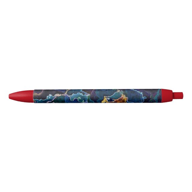 Ölschwarzer Tintenstift Kugelschreiber (Vorderseite)