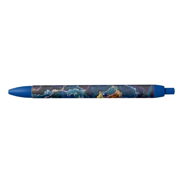 Ölschwarzer Tintenstift Kugelschreiber (Vorderseite)