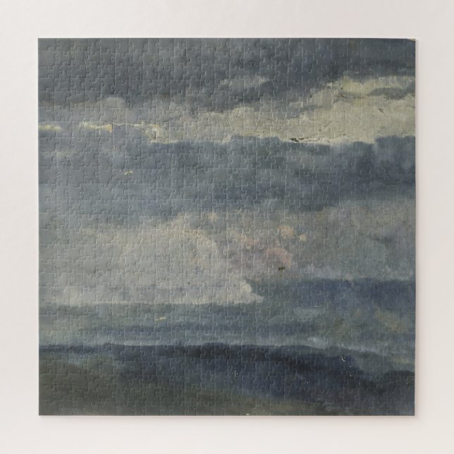 Ölstudie über Wolken - klassischer atmosphärischer (Vertikal)