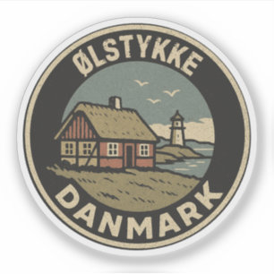 Ølstykke, Dänemark Danmark Aufkleber