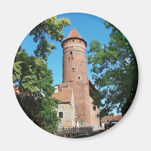 Olsztyn Château médiéval gothique II - aimant (Devant)