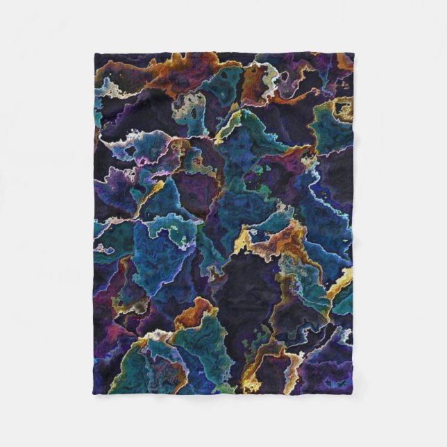 Ölteppich Fleecedecke (Vorderseite)