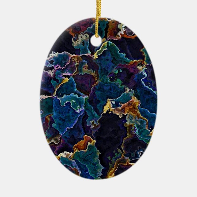 Ölteppich-Keramik Keramik Ornament (Vorne)