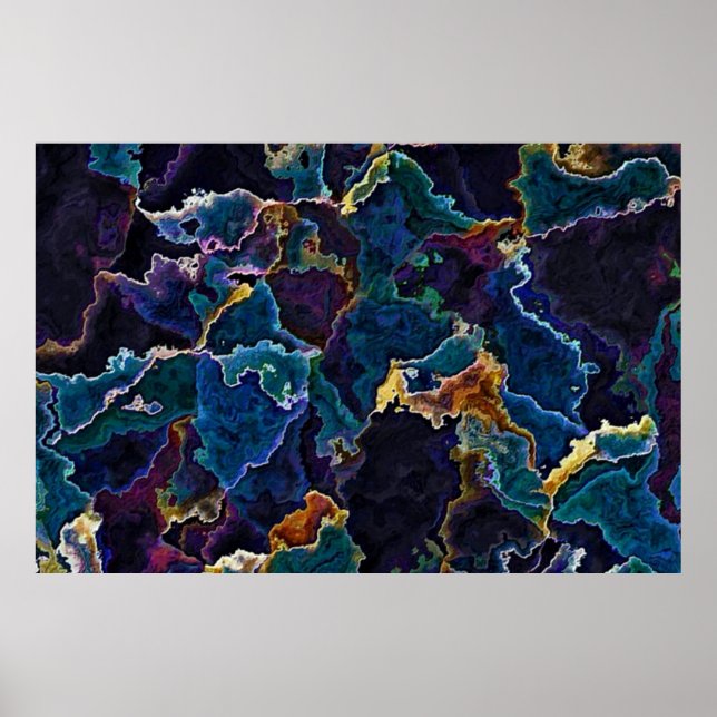 Ölteppich Poster (Vorne)