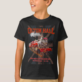 Olton Hall Vintag Steam Train English Locomotive T-Shirt