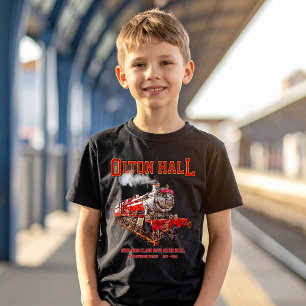Olton Hall Vintage-Dampflokomotive T-Shirt