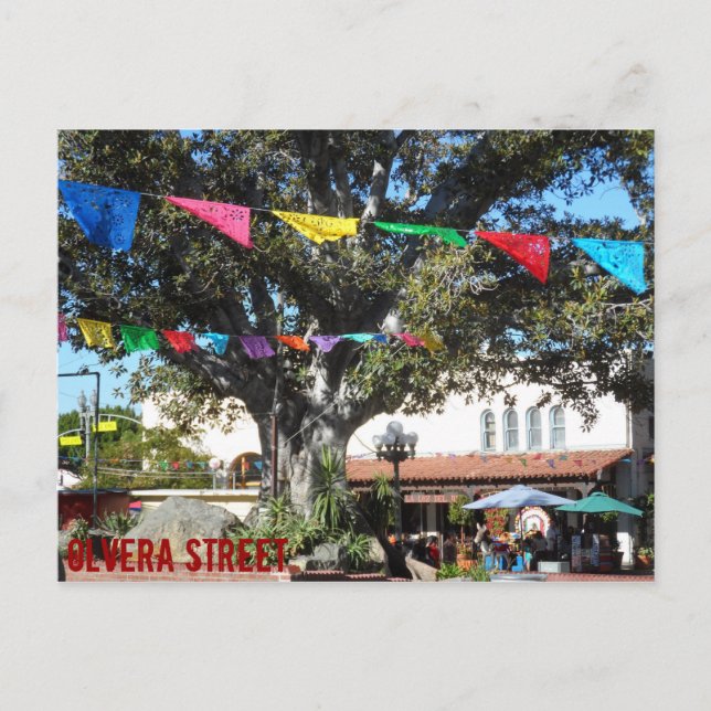 Olvera Street - Los Angeles Postkarte (Vorderseite)