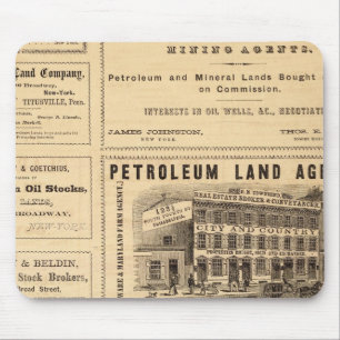 Ölwerbung in New York und Pennsylvania Mousepad