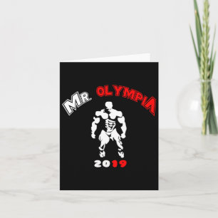 Olympia 2019 Gym Bodybuilding Fitness Workout Karte