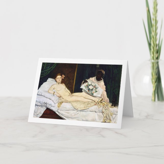 Olympia, Edouard Manet, 1863 Karte (Vorderseite)