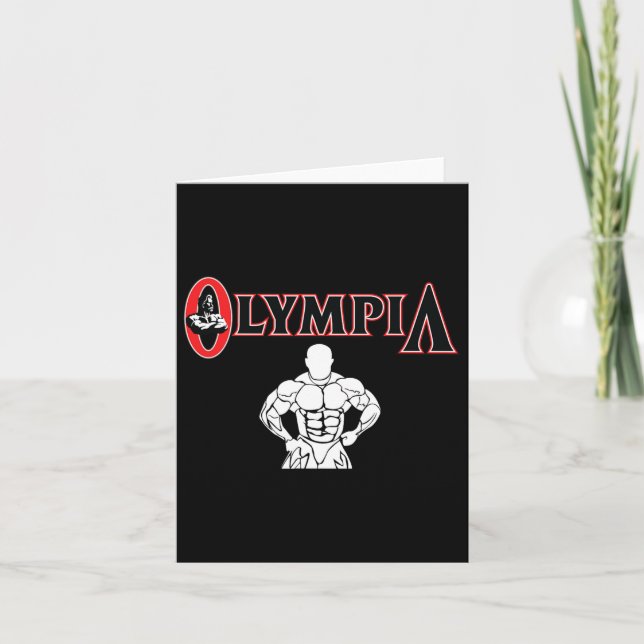 Olympia für Männer Fitness Bodybuilding 4 Karte (Vorderseite)