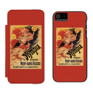 Olympia-Nachtklub-Mädchen-zusammenstoßende Becke Incipio Watson™ iPhone 5 Geldbörsen Hülle