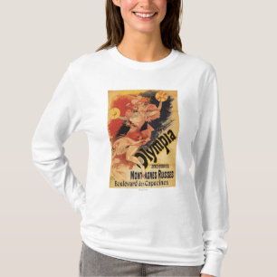 Olympia-Nachtklub-Mädchen-zusammenstoßende Becke T-Shirt