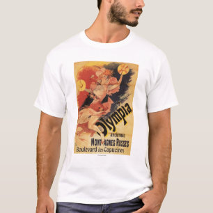 Olympia-Nachtklub-Mädchen-zusammenstoßende Becke T-Shirt