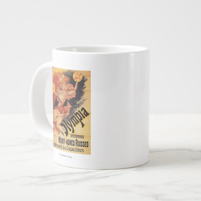 Olympia Nightclub Girl Crashing Cymbals Jumbo-Tasse (Vorderseite Links)