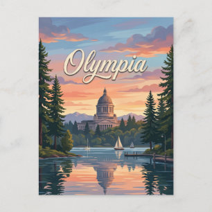 Olympia, Washington Postkarte