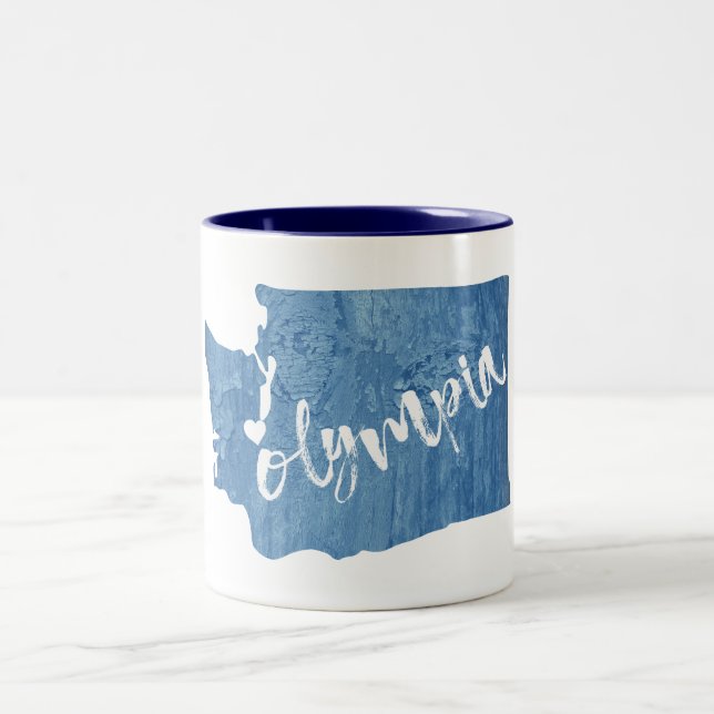 Olympia Washington Wood Grain Zweifarbige Tasse (Mittel)