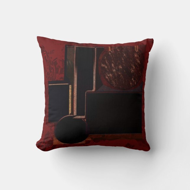 Olympiade Abstrakt Art Throw Kissen (Vorderseite)