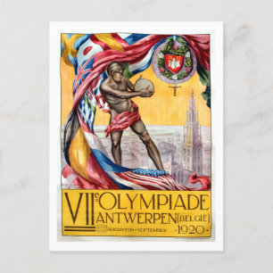 Olympiade Antwerpen Postkarte