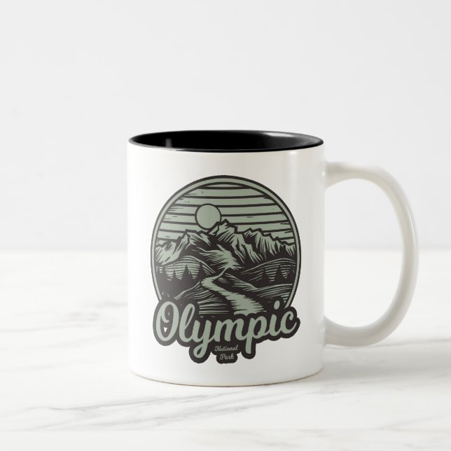 Olympiaparkplatz Zweifarbige Tasse (Rechts)