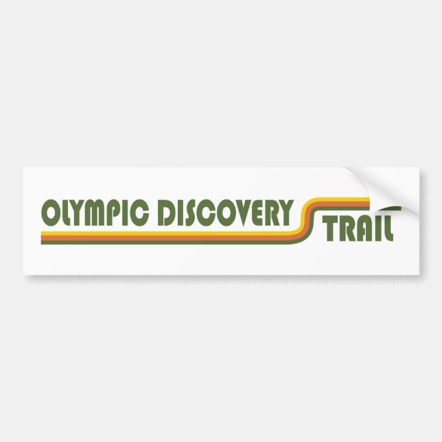 Olympic Discovery Trail Washington Staat Autoaufkleber (Vorne)