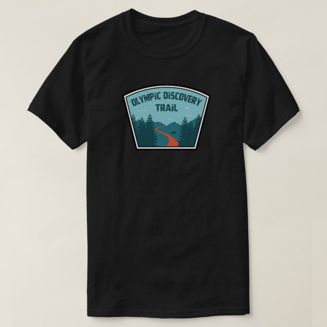 Olympic Discovery Trail Washington Staat T-Shirt (Design vorne)