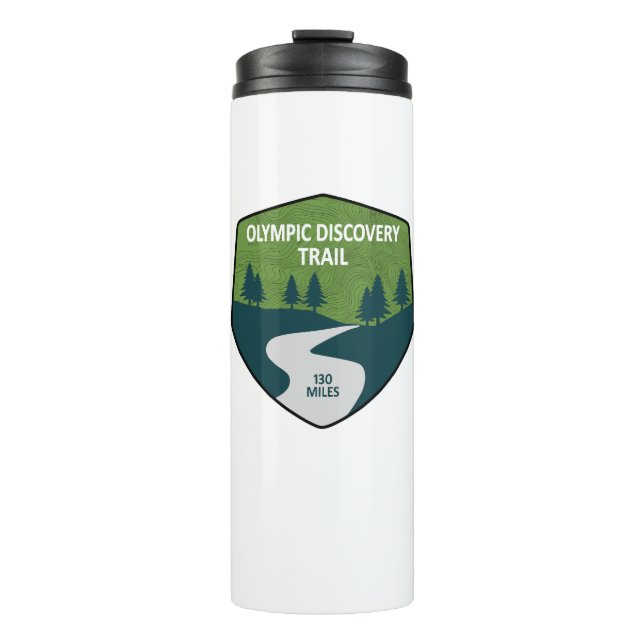 Olympic Discovery Trail Washington Staat Thermosbecher (Vorderseite)
