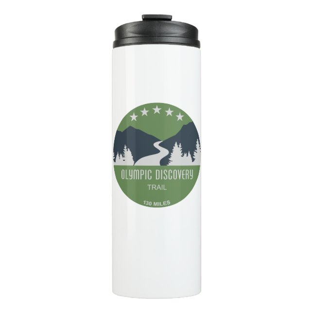Olympic Discovery Trail Washington Staat Thermosbecher (Vorderseite)