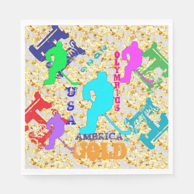 OLYMPIC HOCKEY SERVIETTE (Vorderseite)