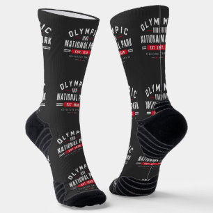 Olympic National Park Gegr. 1938 Vintage-Abenteuer Socken