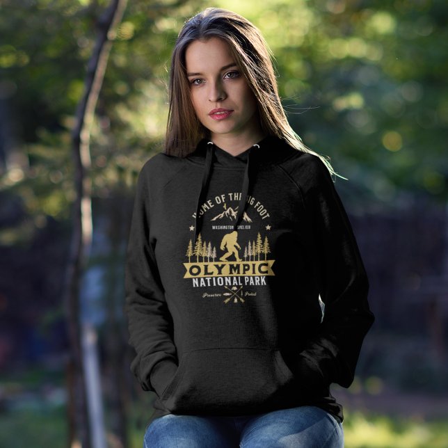Olympic National Park Home of the Big Foot Hoodie (Von Creator hochgeladen)