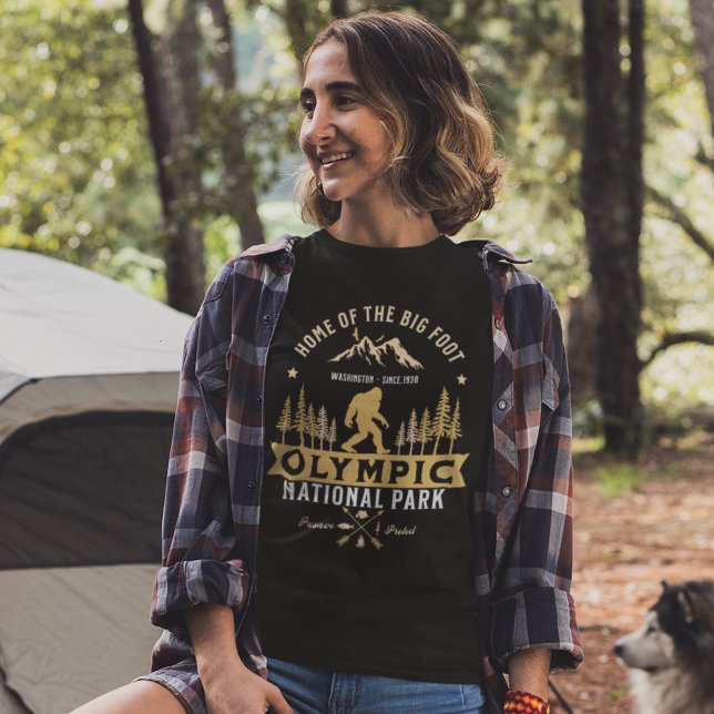 Olympic National Park Home of the Big Foot T-Shirt (Von Creator hochgeladen)