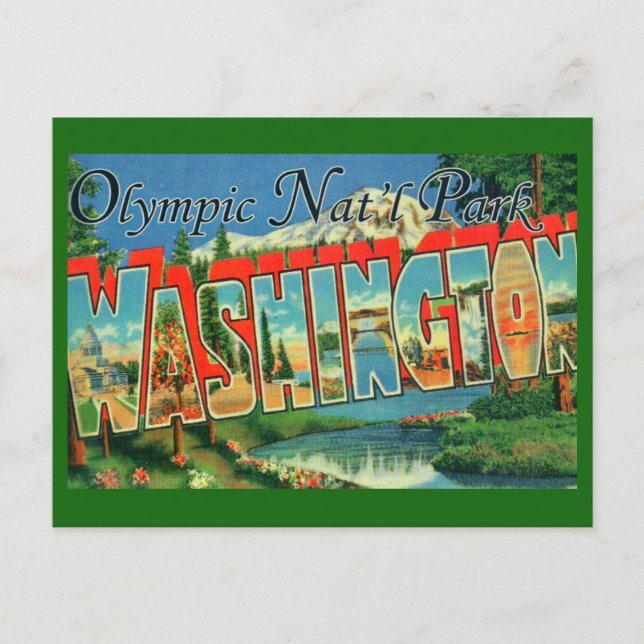 Olympic National Park Postcard Postkarte (Vorderseite)
