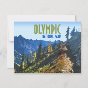 Olympic National Park Washington Staat Flat Card