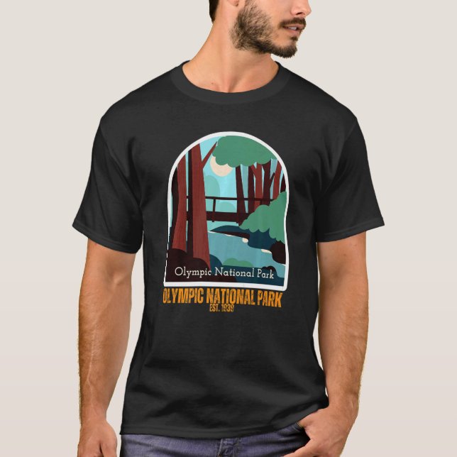 Olympic National Park Washington Staat Souvenir Pr T-Shirt (Vorderseite)